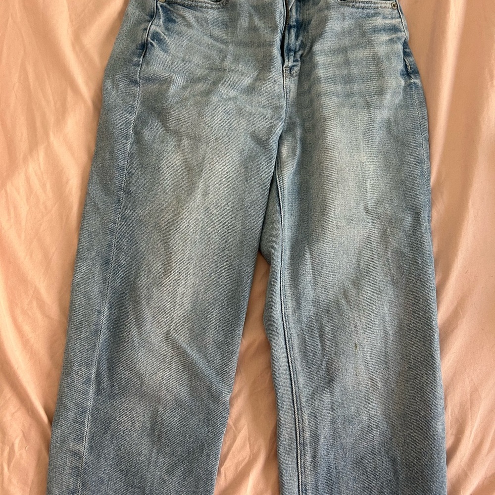 American Eagle Outfitters Light Blue Straight Leg Jeans